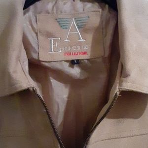 Emporio Collezione  rown Leather jacket size Large